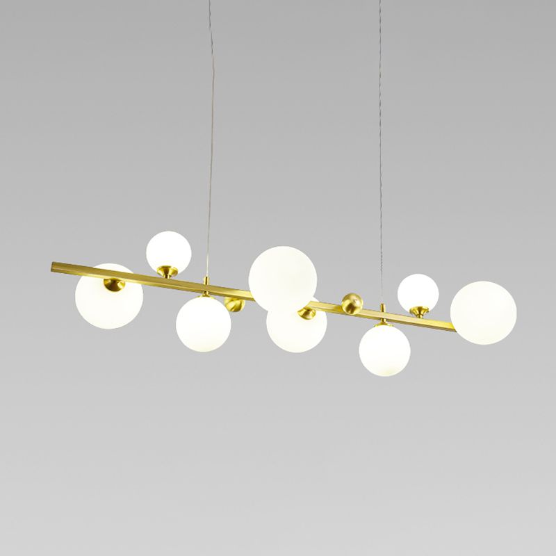 Copper Glass Hanging Pendant Lights Modern Hanging Lamps for Dining Room