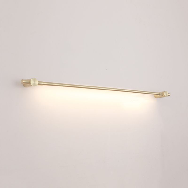 Moderne lichte luxe stijl lineaire wandgemonteerde ijdelheid lichten aluminium wand sconce verlichting in gouden afwerking