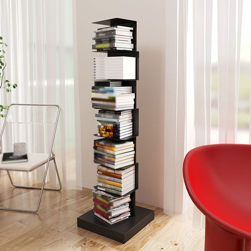 Moderne Edelstahl -Bücherregal vertikales Regalbuch für den Studienraum