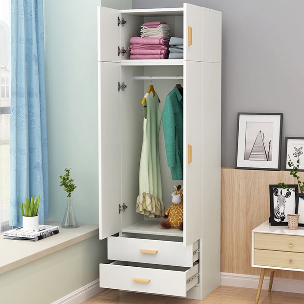 Contemporary Style Wardrobe Armoire Wood Wardrobe Closet for Bedroom