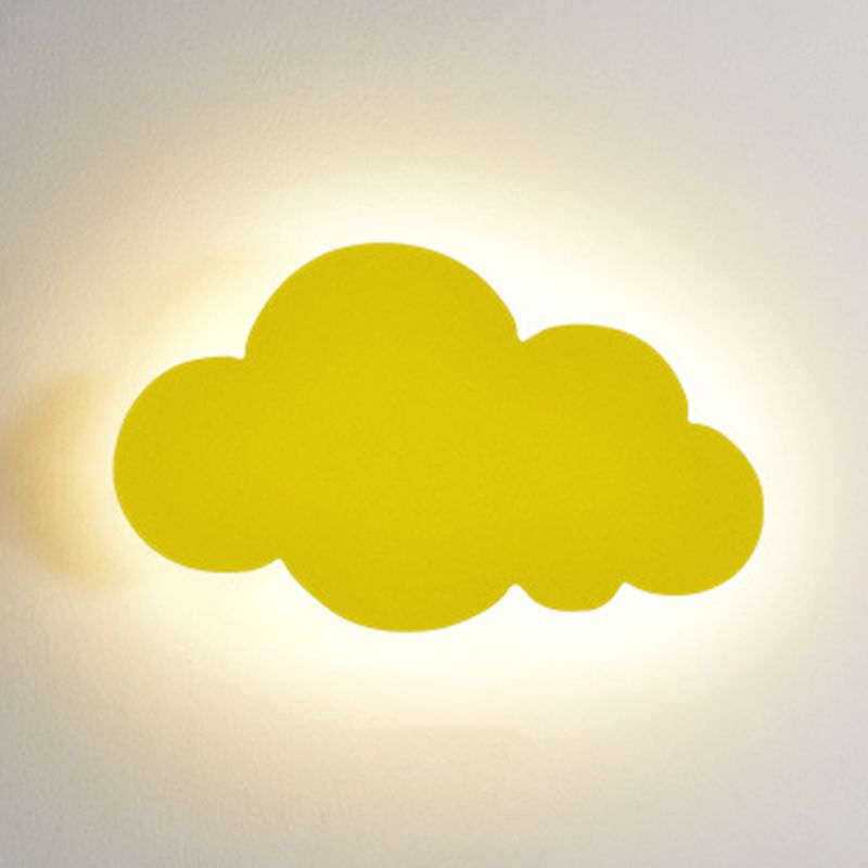 Cartoon semplicità nuvola a parete leggera Montaggio a parete metallico Lampada per camera da letto