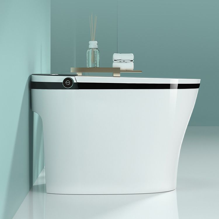 Modern Elong Toilet Bowl Siphon Floor Mount Toilet with Seat for Bathroom