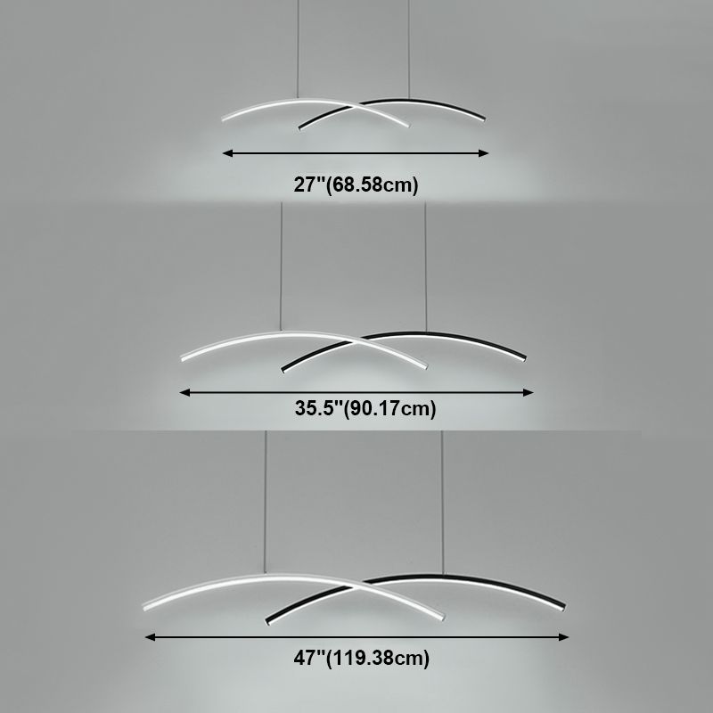 Caratteristica nordica semplice stile moderno a led lampadario isola lampadario per soggiorno sala da pranzo