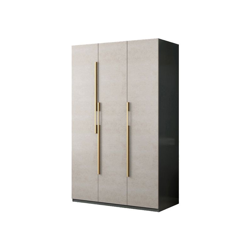 Engineered Wood Wardrobe Closet with Shelves Modern Wardrobe Cabinet