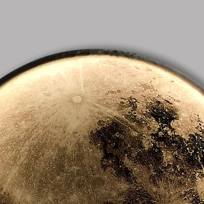 Modern Style Wall Light Sconce Creative Moon-shaped Wall Light Fixture for Bedroom