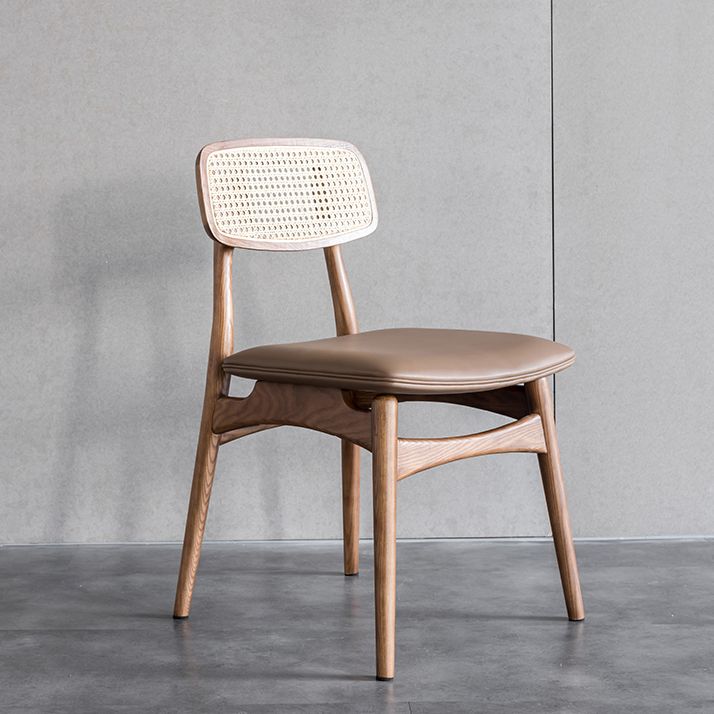 Solid Wood Side Chair Glam Style Indoor Dining Chair (Set of 2)