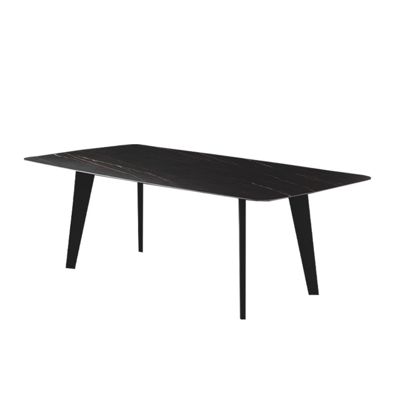 Industrial Black Table for Restaurant Dining Table with Wooden 4 Legs