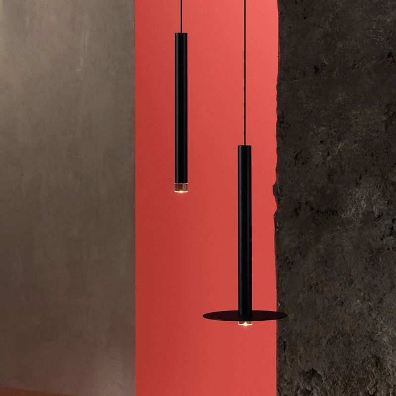 Metal Linear Hanging Lights Modern Style 1 Light Hanging Mount Fixture pour le chevet