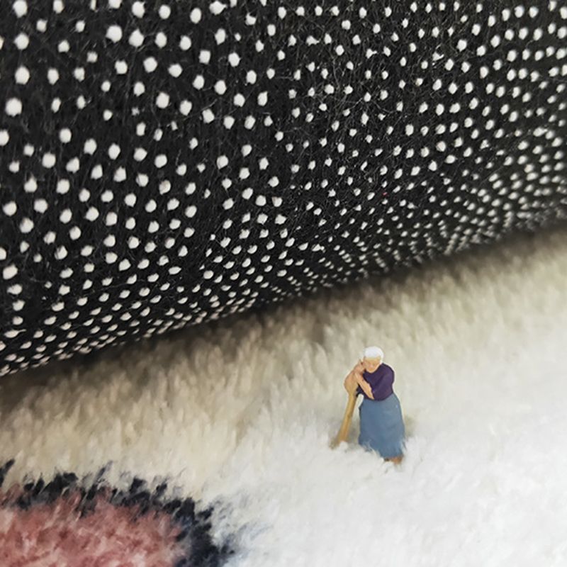 Modern Rug Polyester Color Block Indoor Rug Washable Rug for Drawing Room