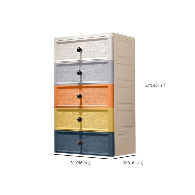 Non-Hanging Wardrobe Armoire with Drawer Plastic Storage Cabinet Wardrobe