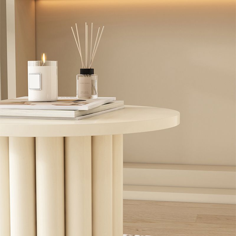 Wood Coffee Cocktail Table White Coffee or End Table with 4 Legs