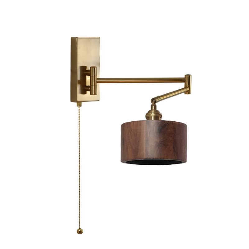 Japanse stijl verstelbare muur sconce één blub wand gemonteerd verlichtingsarmatuur voor woonkamer