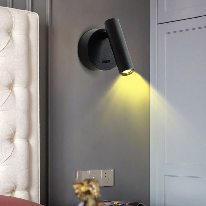Metal Cylinder Sconce Lights Simplicity 1 Light Wall Lighting Ideas