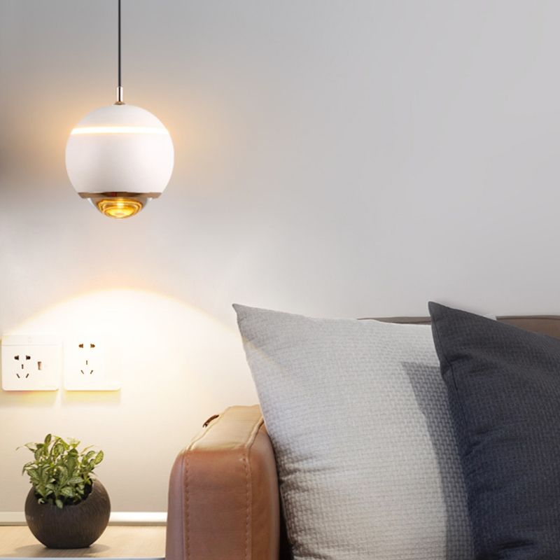 Forme ronde Metal Hanging Light Moderne 1 lumière suspendue à la lumière Light