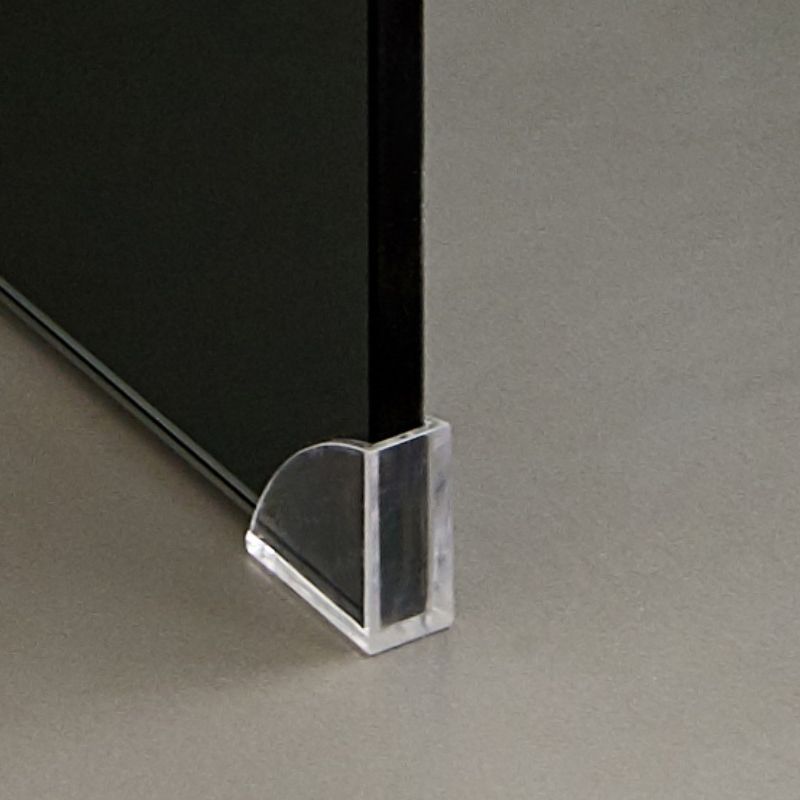 Contemporary Glass Make-up Vanity Glass Top Vanity Set for Bedroom