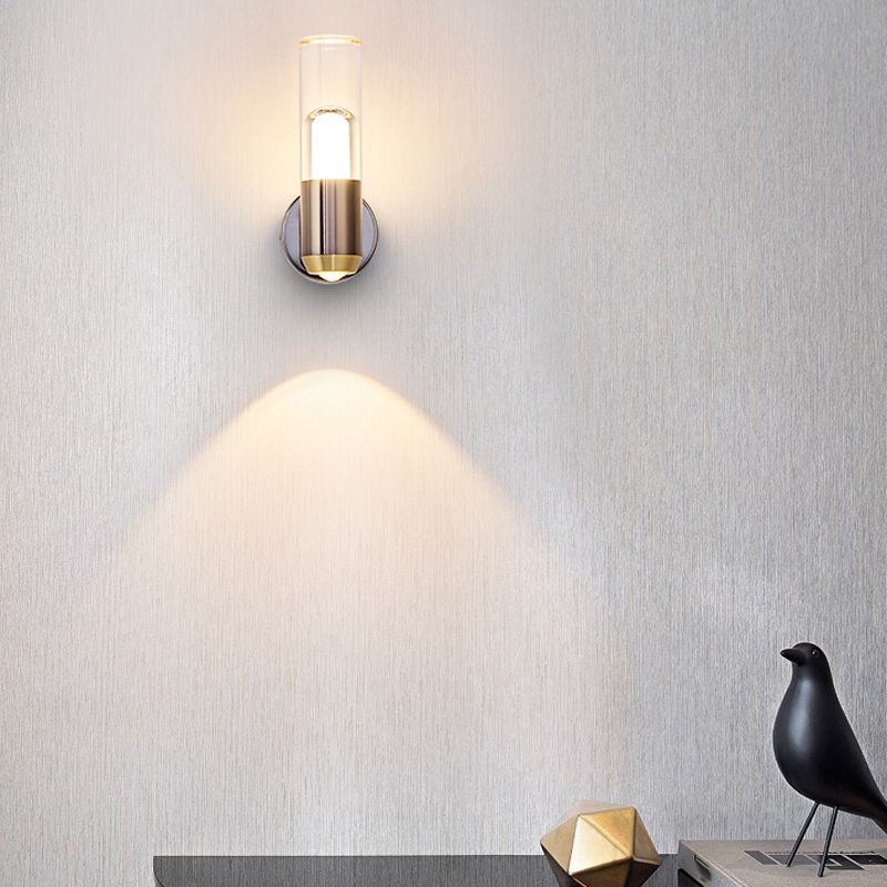 Modern Wall Sconce Cylinder Sconce Lighting with Metal for Bedroom