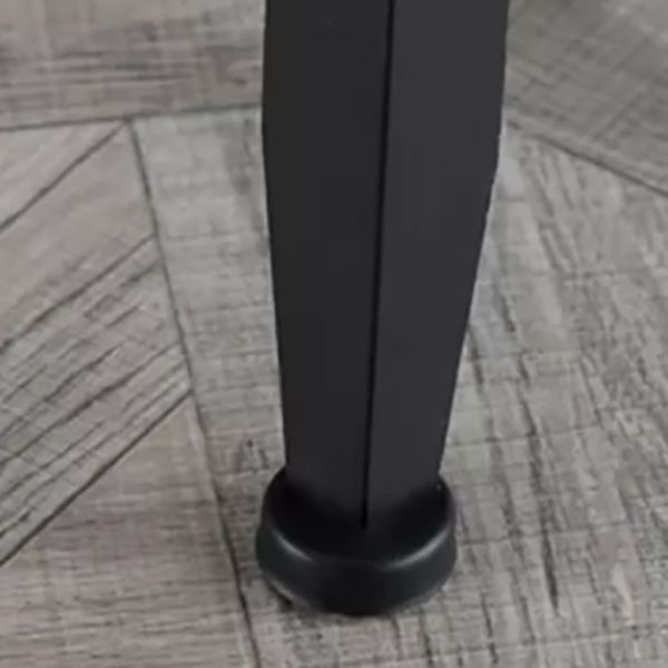 Industrial Armless Counter Stool Iron Cafe Bar Stool with Leather Cushion