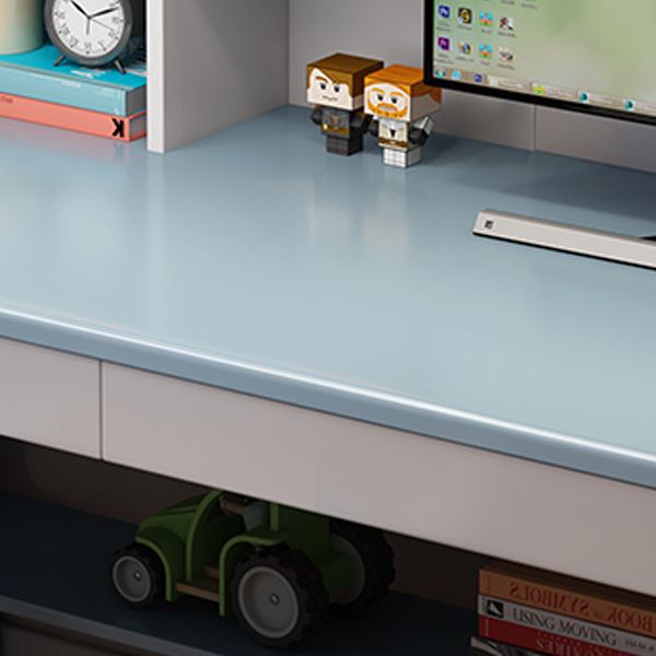 23.62" Width Kids Desks with with Bookshelf Solid Wood Child Desks Writing Desk