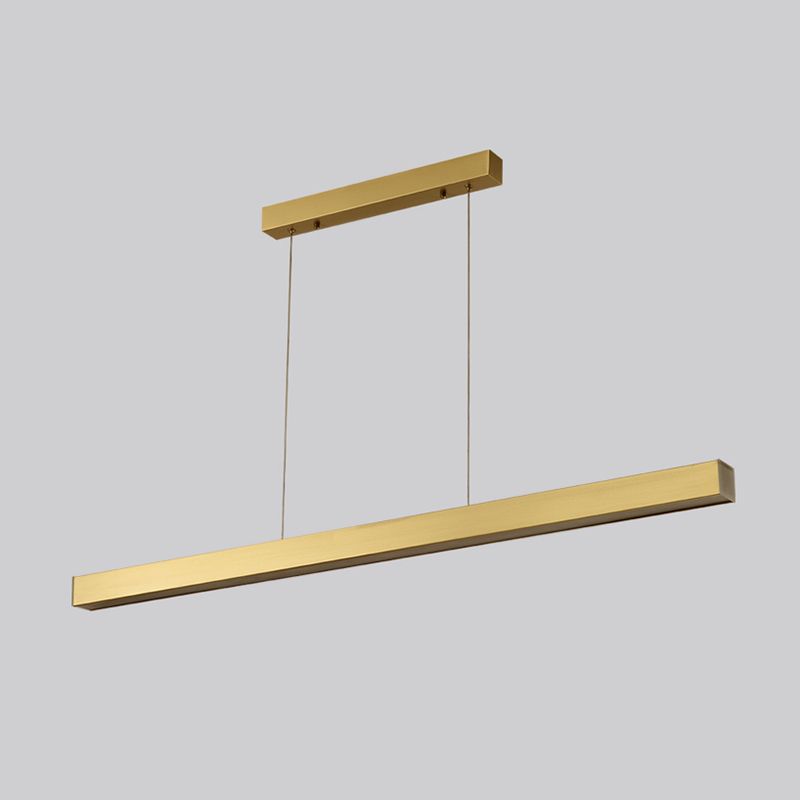 Modern Style Linear Shape Island Light Metal Single Light Island Lighting