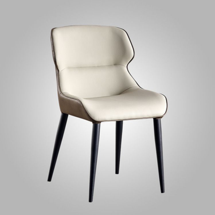 Chaise de style rembourré de style moderne chaise Parsons wingback empilable pour la maison