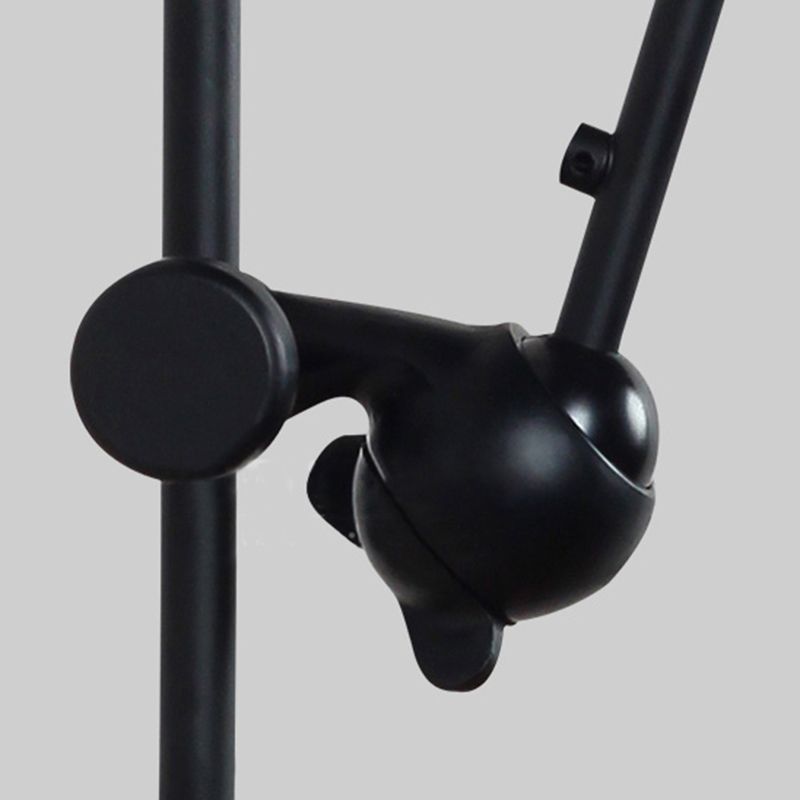 Tombre de cúpula negro/negro Luz de pared Modernista 1 Cabeza Lámpara de pared ajustable metálica para el comedor