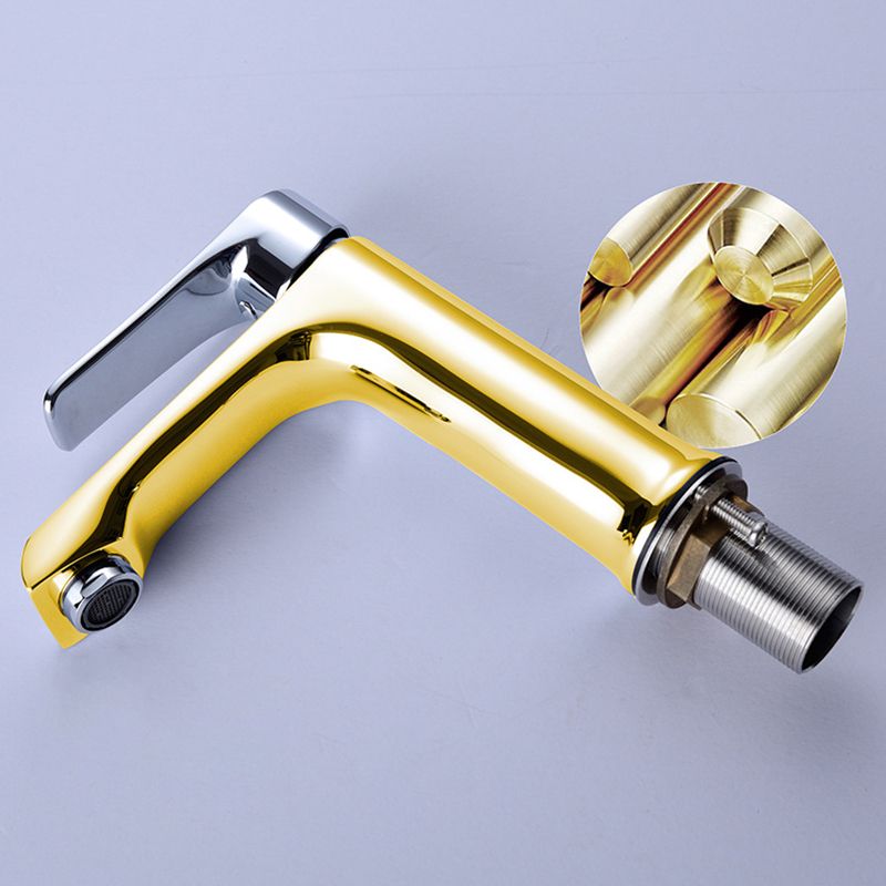 Lever Handle Vessel Sink Faucet Circular Modern Bathroom Faucet
