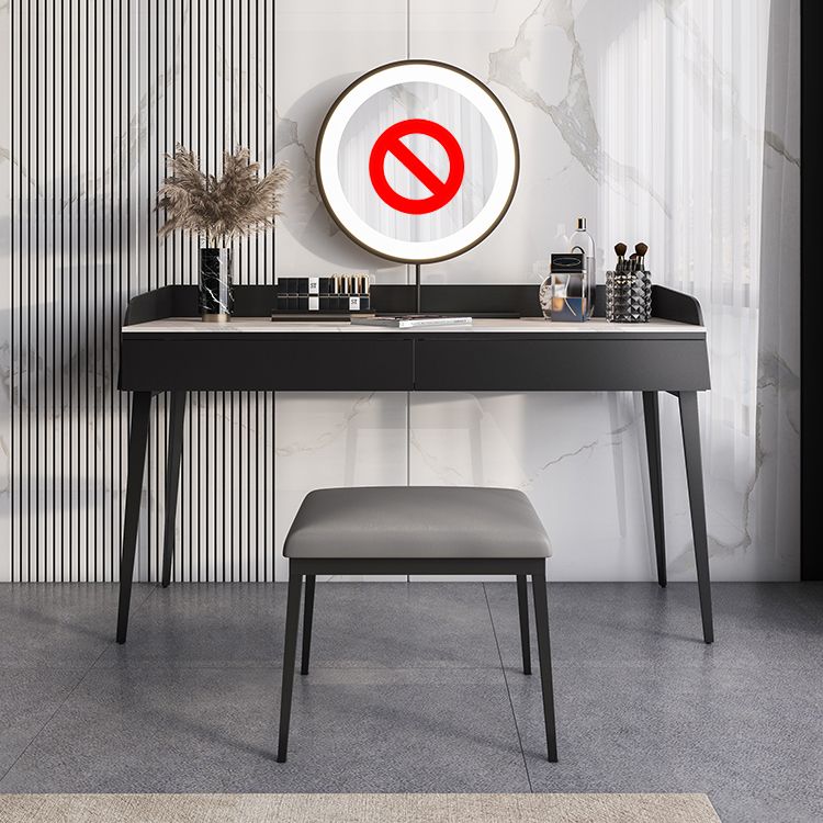 2-Drawer Make-up Vanity Contemporary Makeup Vanity Desk Table