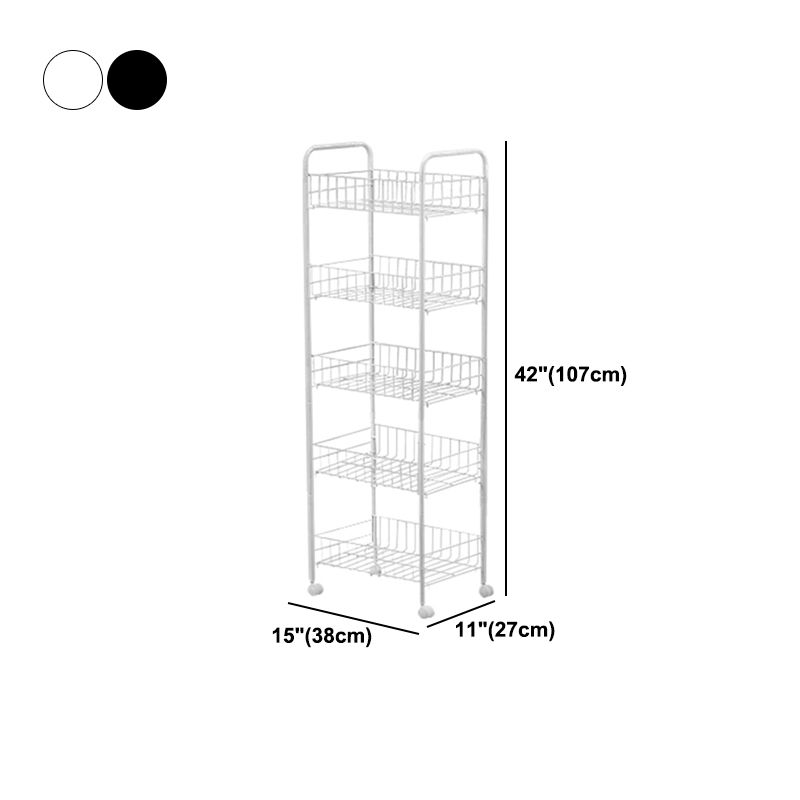 Schwarz -Weiß -Industrie -Bücherregal Etagere Bücherregal mit Zaubererrädern