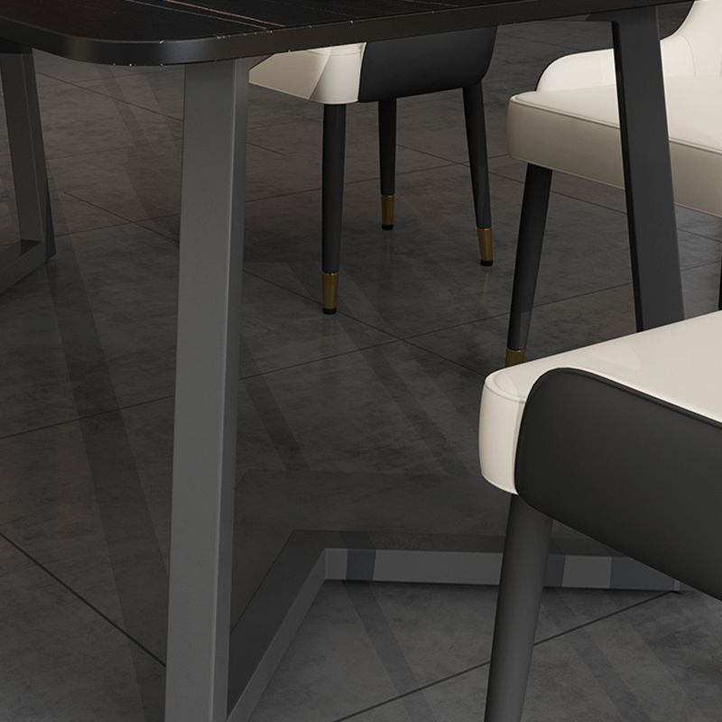 Modern Stone Dining Table 1/2/5/7 Pieces Dining Set for Living Room