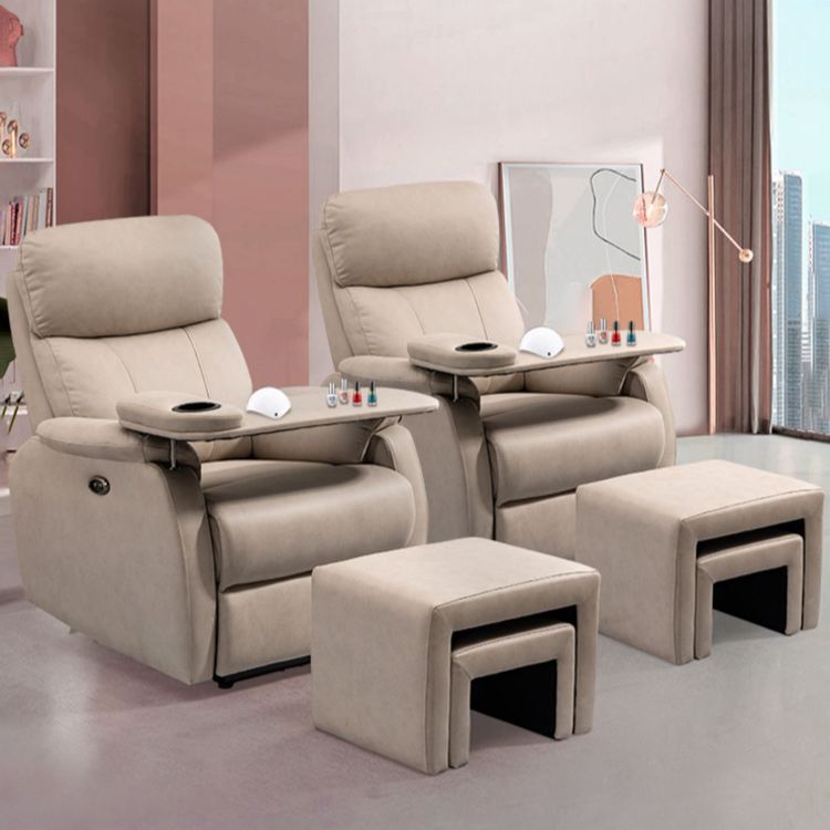Contemporary Leather Recliner 32.7" Wide Standard Recliner with Footrest