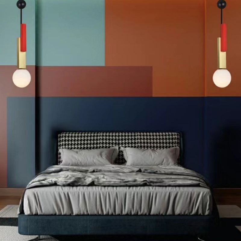 Pendentif en forme de globe coloré