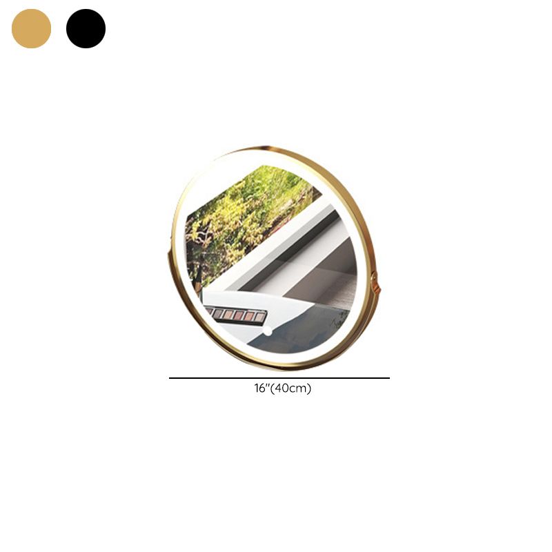 Mirrored Glass Makeup Counter Lighted Mirror Vanity Dressing Table with Drawer