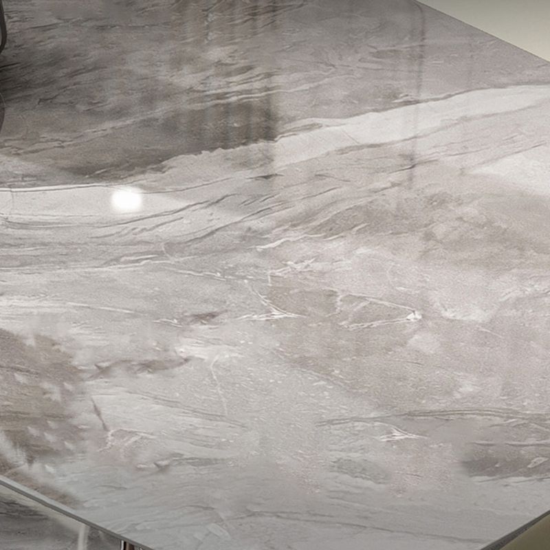 Modern Stone Top Dining Table Set 1/2/5/6 Pieces Rectangle Indoor Dinette Set