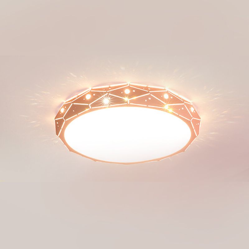 Plafonnier minimaliste pour chambre d'enfant, éclairage aérien LED en métal Macron