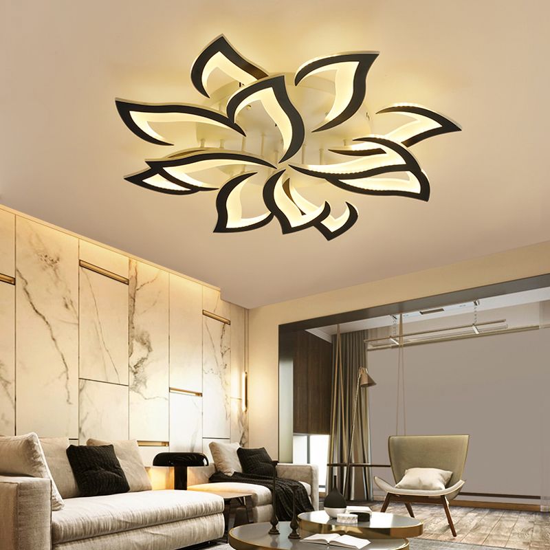 Modern Unique Shape Flush Mount Ceiling Fixture Flush Ceiling Lights for Dining Room