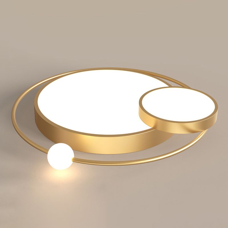 Scandinavische stijl slaapkamer LED-verlichtingsarmatuur 3-lichts creatieve ronde huis decoratieve plafondlamp