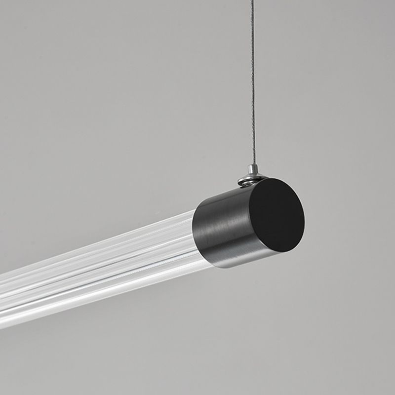 Clear Glass Ceiling Pendant Light Modern LED Kitchen Island Lighting Ideas