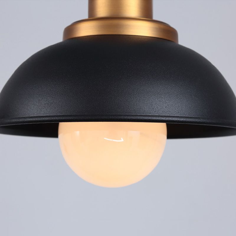 Cucina cucina isola lampada metallizzata a 3 luci in stile industriale Isola appesa Luce in nero/bianco