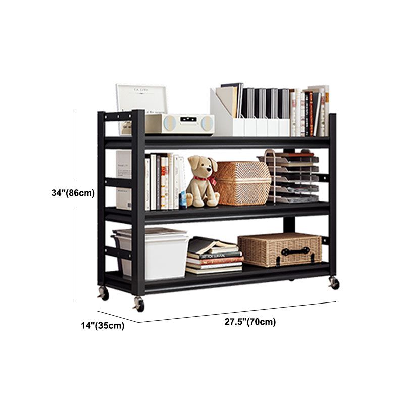 Etagere Shelf Bookcase Contemporary Steel Book Shelf for Study Room