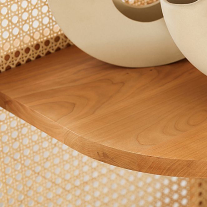 Contemporary Corner Bookshelf Wooden Closed Back Bookcase with Shelves