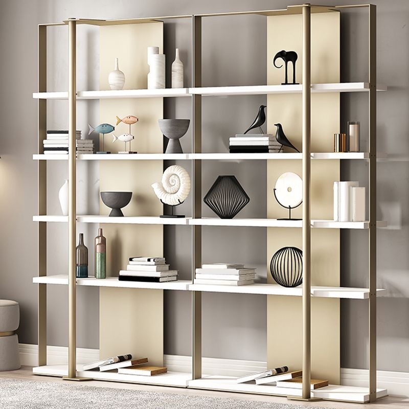 Glam Open Back Shelf Bookcase Metal Book Shelf for Study Room