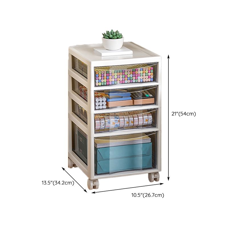Modern Plastic File Cabinet Storage Drawers Filing Cabinet for Office
