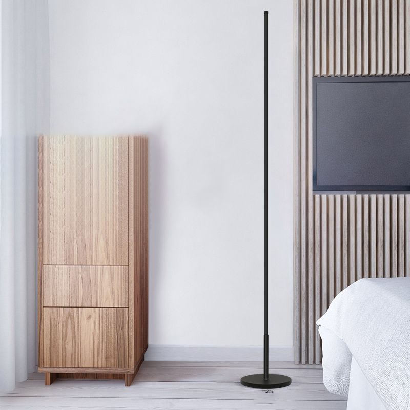 Nordic Strip Floor Lamp Metal 55" High LED Floor Light for Living Room