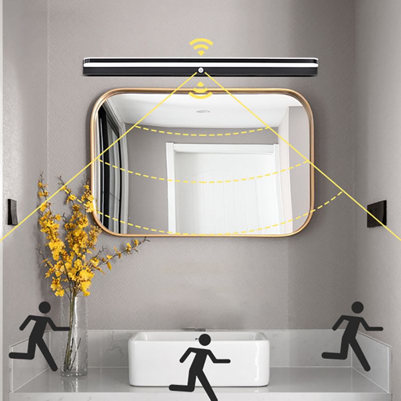 Infrared Sensible Bathroom Vanity Sconce Aluminum Modern LED Wall Light Fixture
