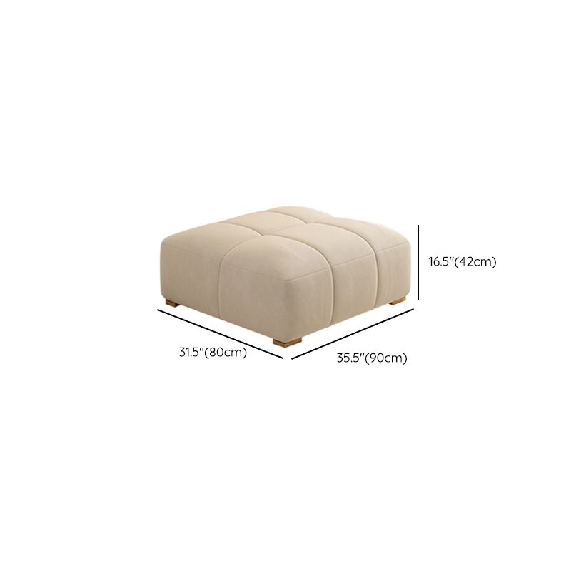 Scandinavian Fabric Stationary Sofa Recessed Arm Sofa with Pillows