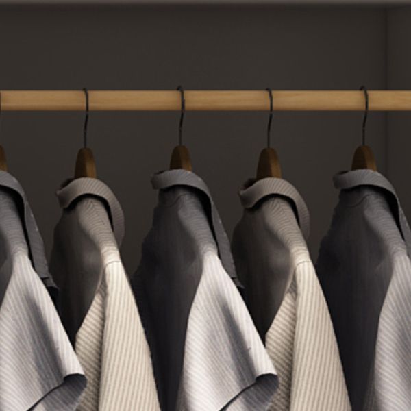 Engineered Wood Wardrobe Cabinet White Modern Wardrobe with Drawer