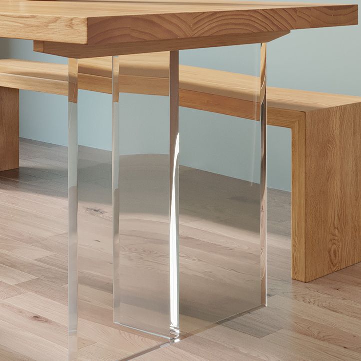 Modern 1/2/3/4/5 Pieces Dining Bench Set Solid Wood Dining Room Furniture