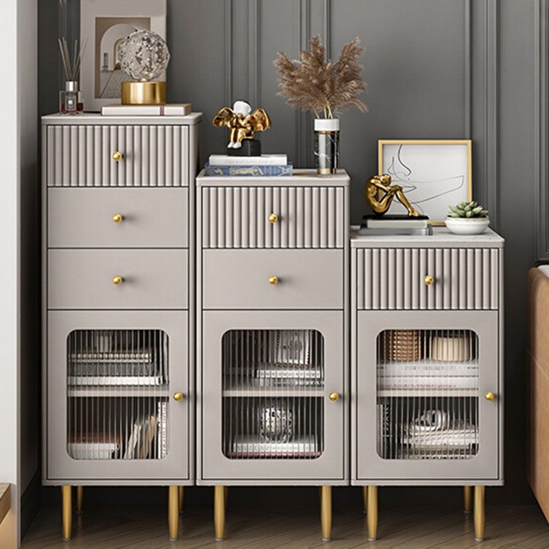 15.6-inch Width Glam Dresser Stone Storage Chest with 1/2/3 Drawers