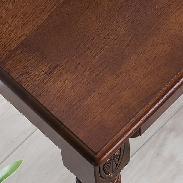 Traditional Rubberwood Bedroom Storage Box 1 Drawers Vanity Table