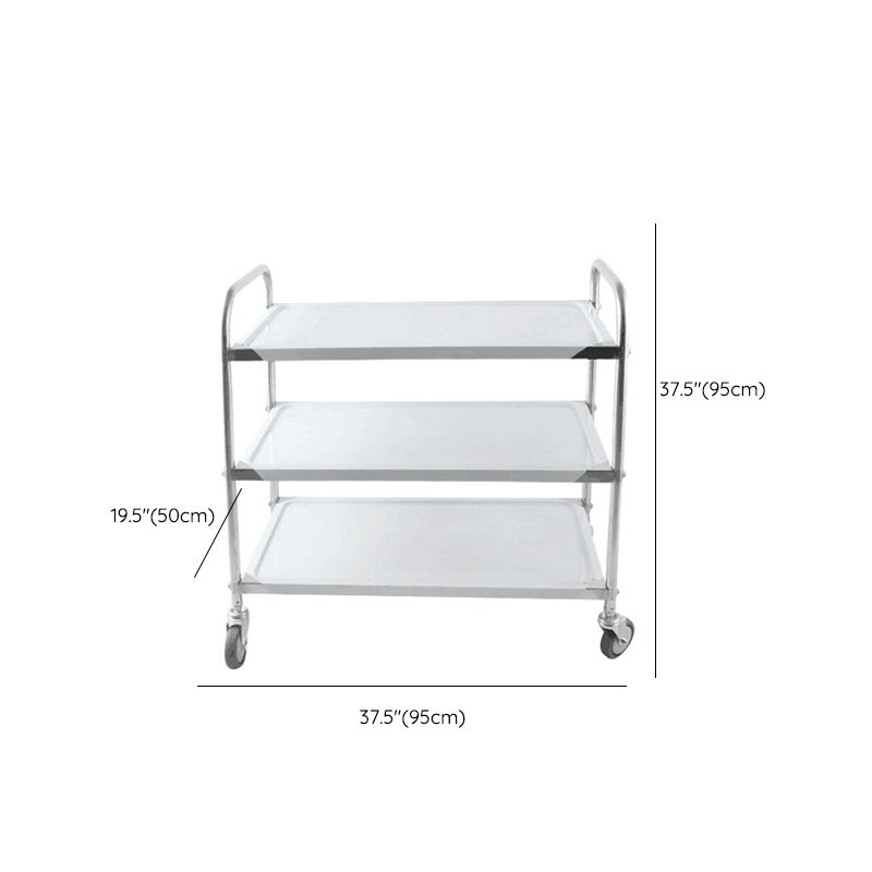 Modern Stainless Steel Prep Table Rectangular Prep Table with Casters